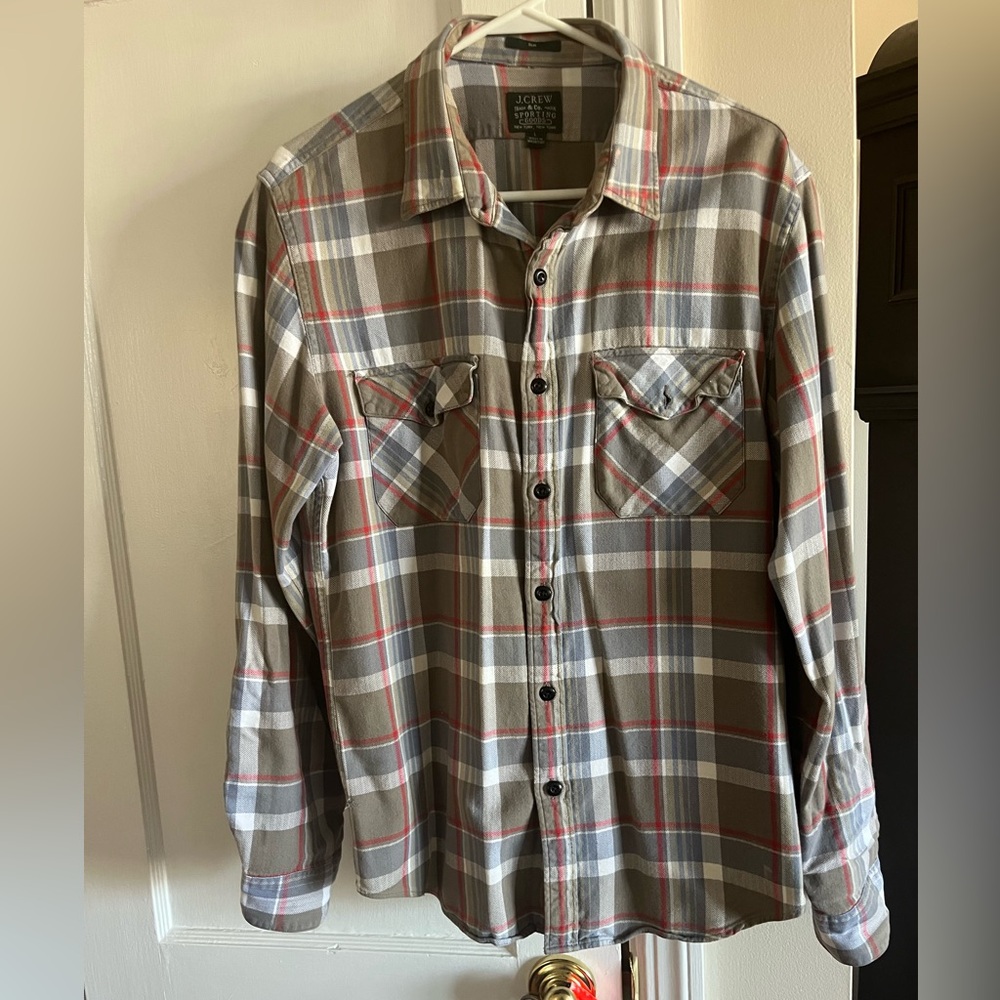 J. Crew Button-Up Cotton Flannel